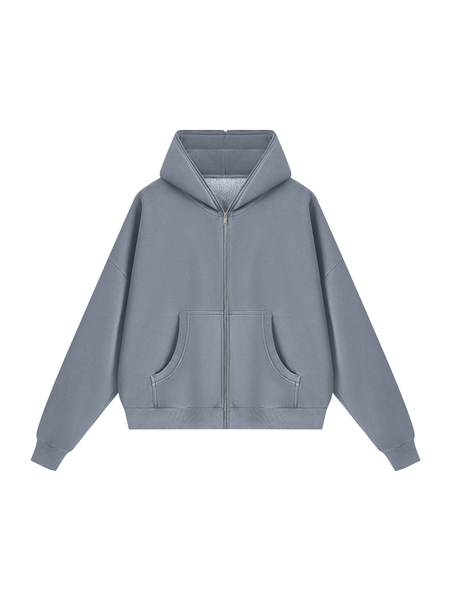 Unisex Vintage Wash Fleece Boxy Hoodie