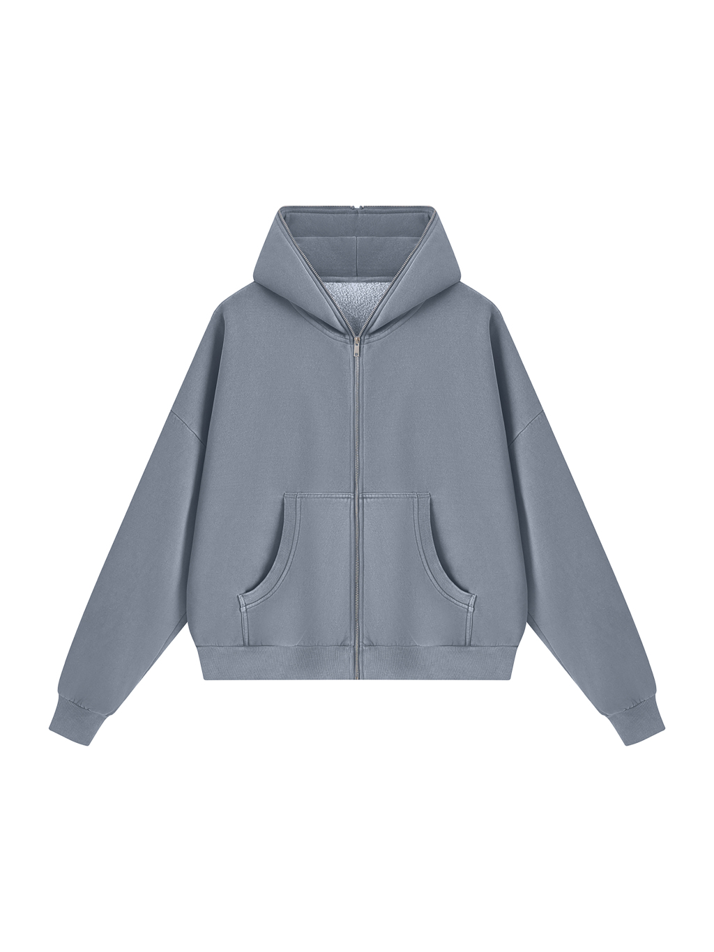 Unisex Vintage Wash Fleece Boxy Hoodie - Main Image
