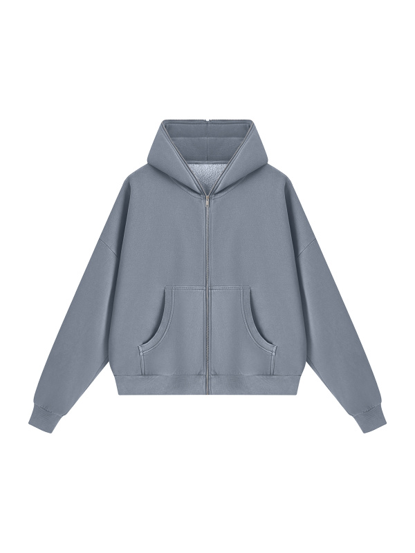 Unisex Vintage Wash Fleece Boxy Hoodie