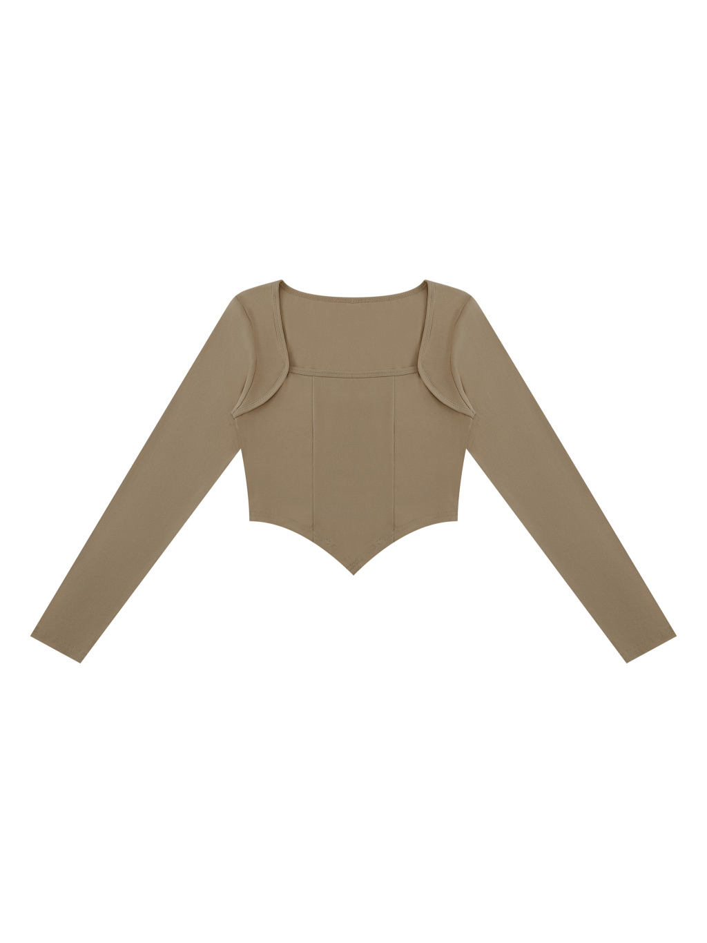 Women's Square Neck Cropped T-Shirt - Main Image