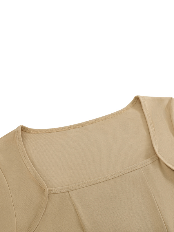 Women's Square Neck Cropped T-Shirt
