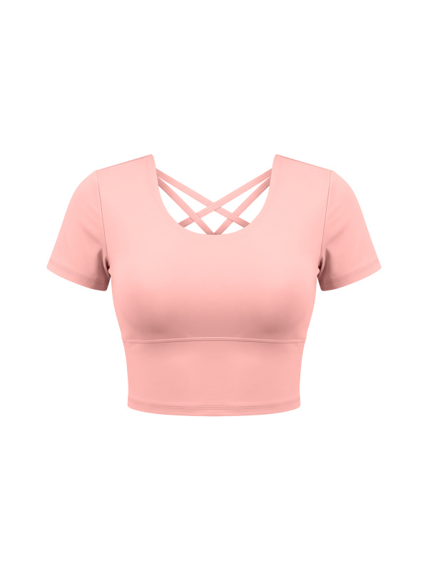 Women's Crop Yoga T-Shirt