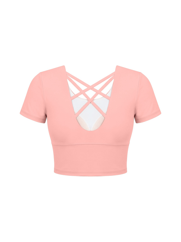 Women's Crop Yoga T-Shirt