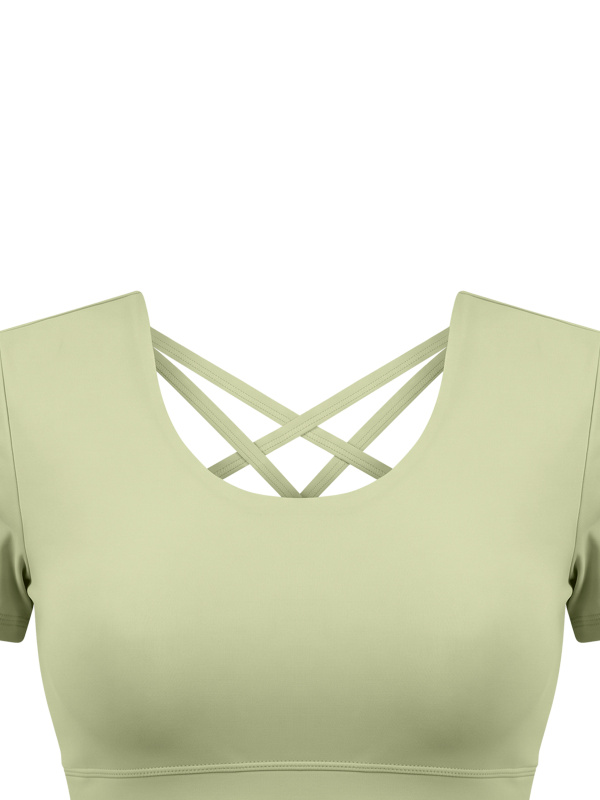 Women's Crop Yoga T-Shirt