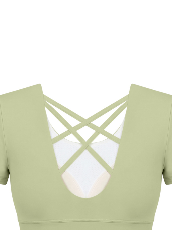 Women's Crop Yoga T-Shirt