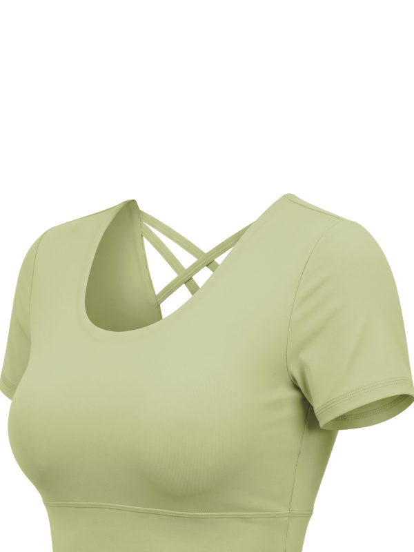 Women's Crop Yoga T-Shirt