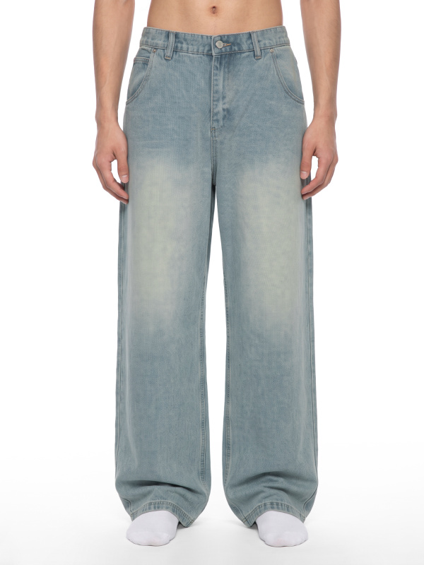 Men's Vintage Wash Denim Jeans