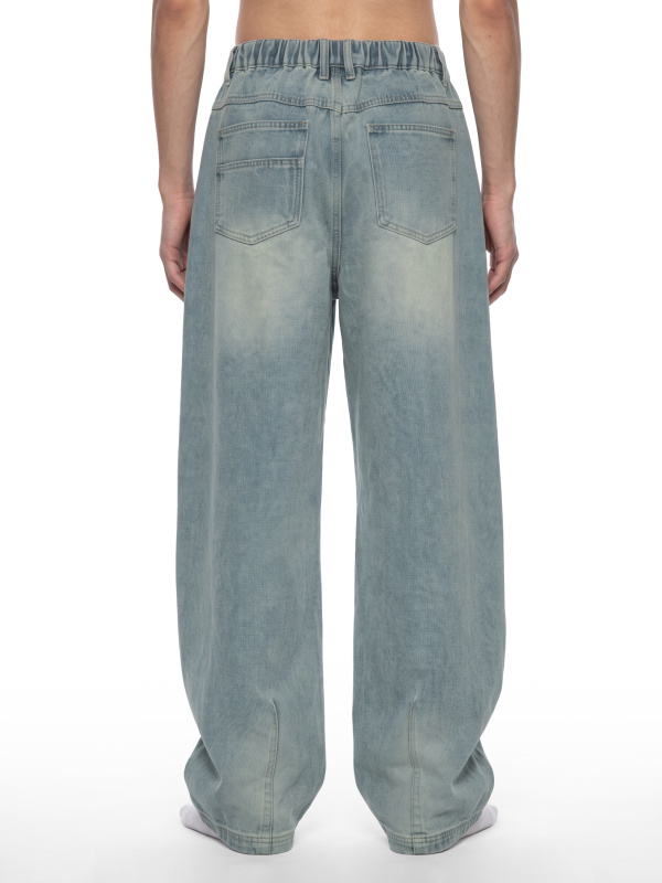 Men's Vintage Wash Denim Jeans