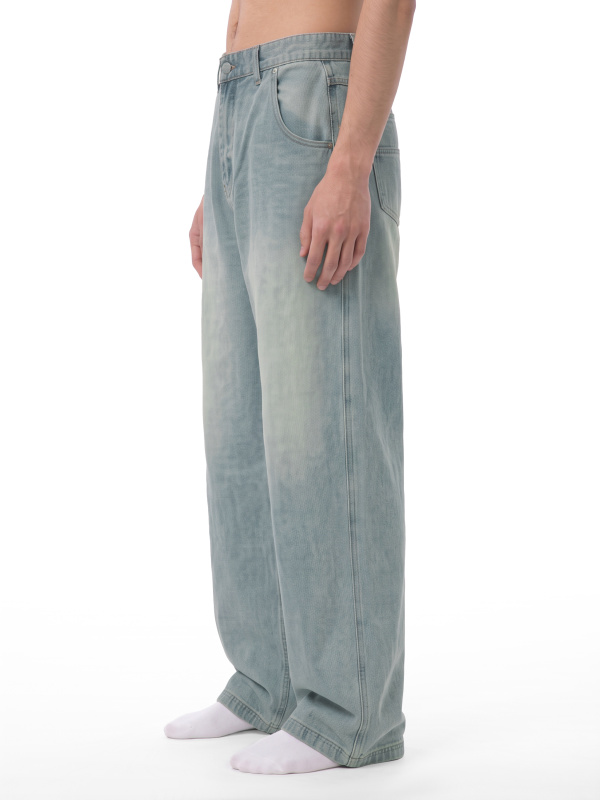 Men's Vintage Wash Denim Jeans