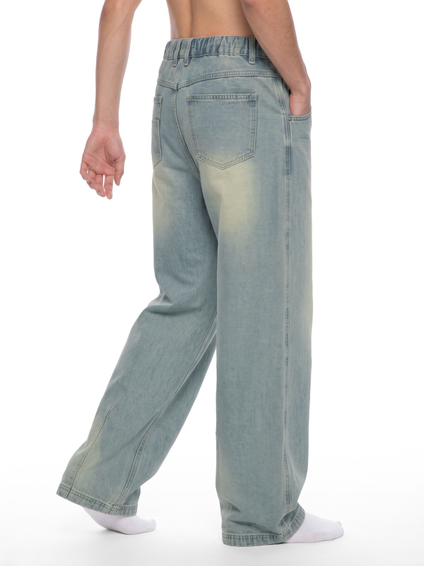 Men's Vintage Wash Denim Jeans