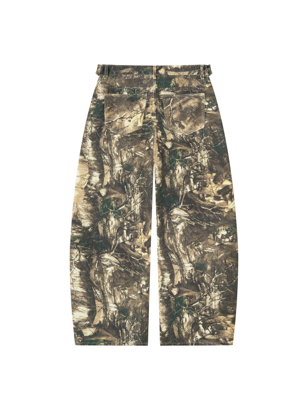 Men's Tree Camo Barrel Leg Pants