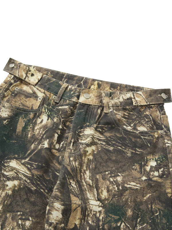 Men's Tree Camo Barrel Leg Pants