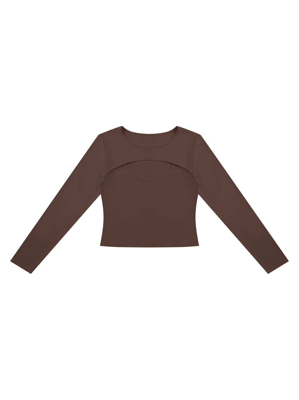 Women's Cutout Long Sleeve T-Shirt - Main Image