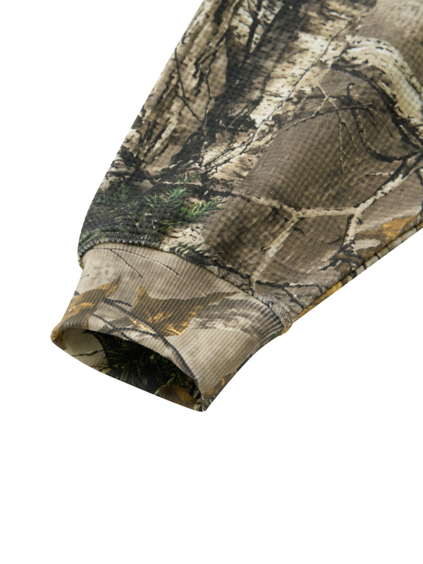 Unisex Waffle Tree Camo Boxy Hoodie