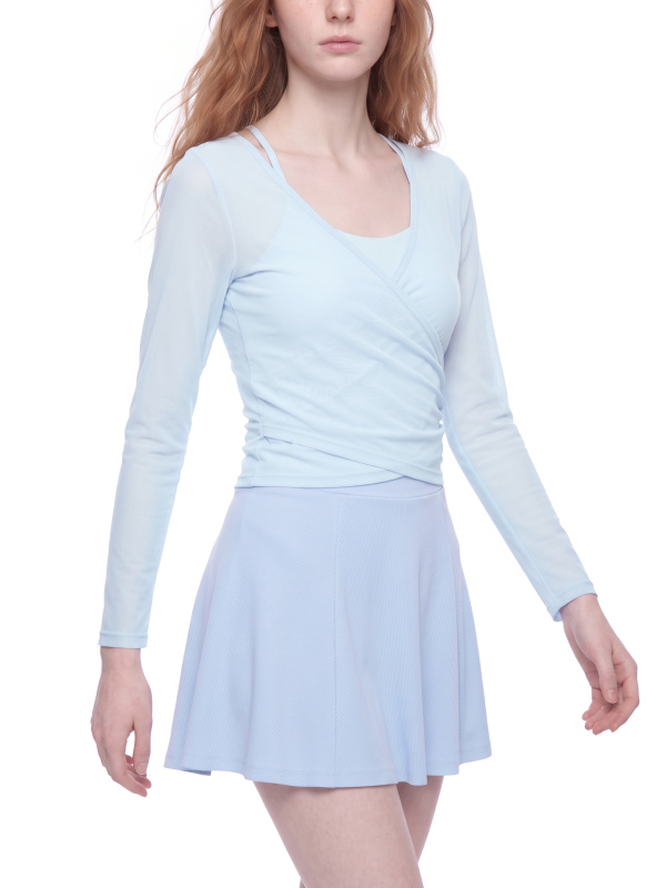 Women's 2-Piece Layered Yoga T-Shirt