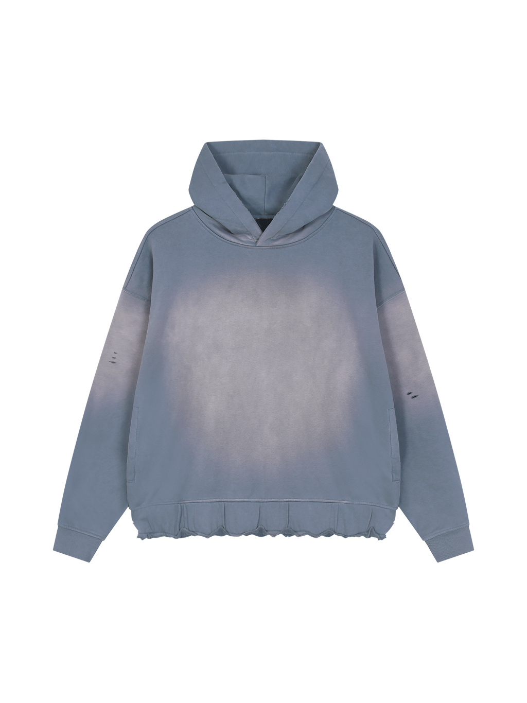 Unisex Sunfade Ripped Boxy Hoodie - Main Image