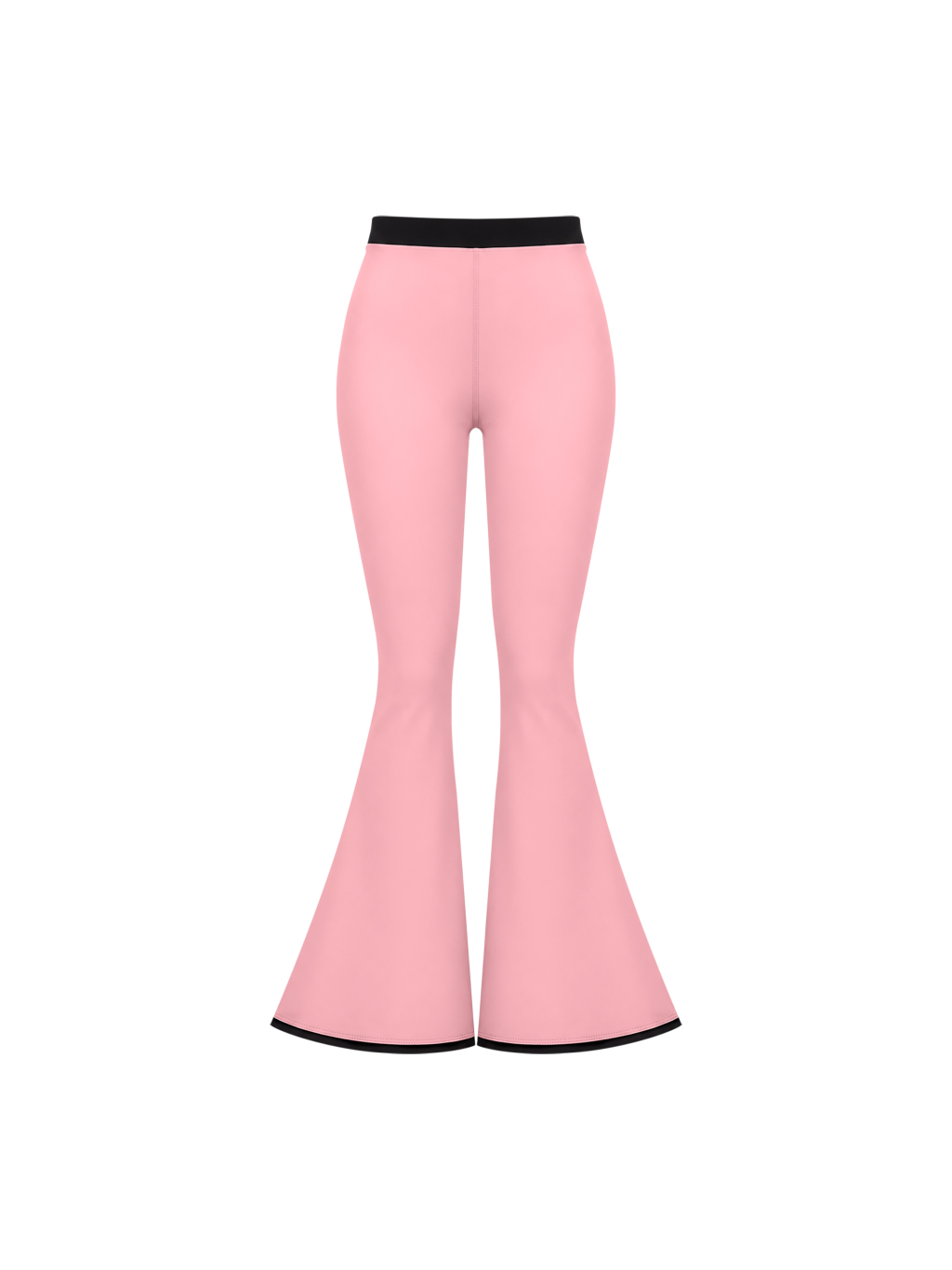 Women's Color Block Flared Yoga Leggings - Main Image