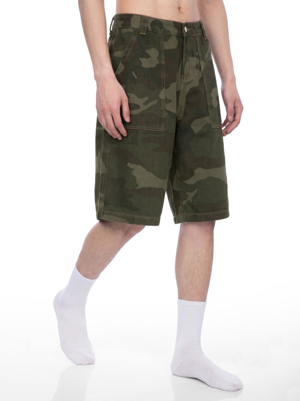 Men's Wide Leg Camo Shorts