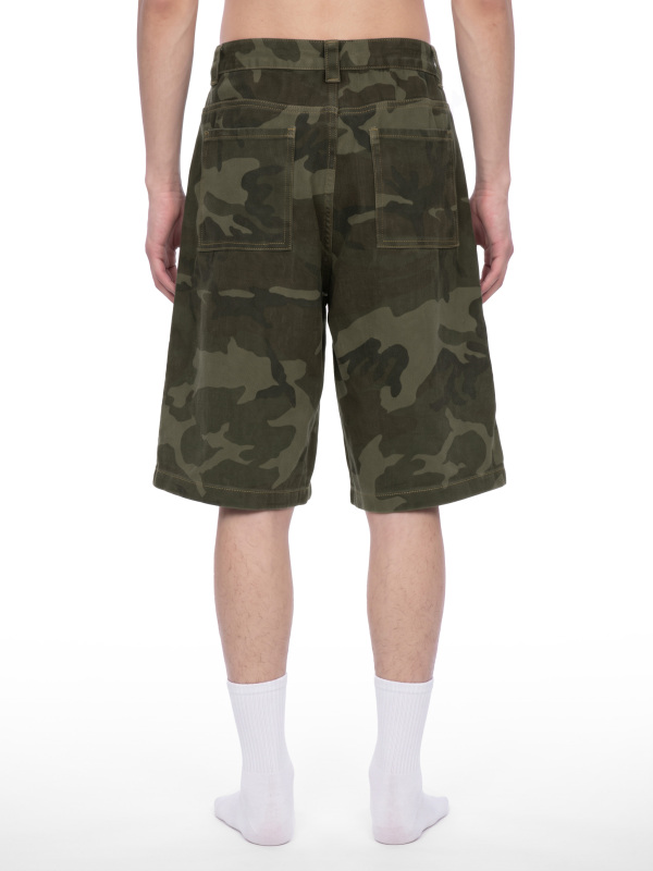 Men's Wide Leg Camo Shorts