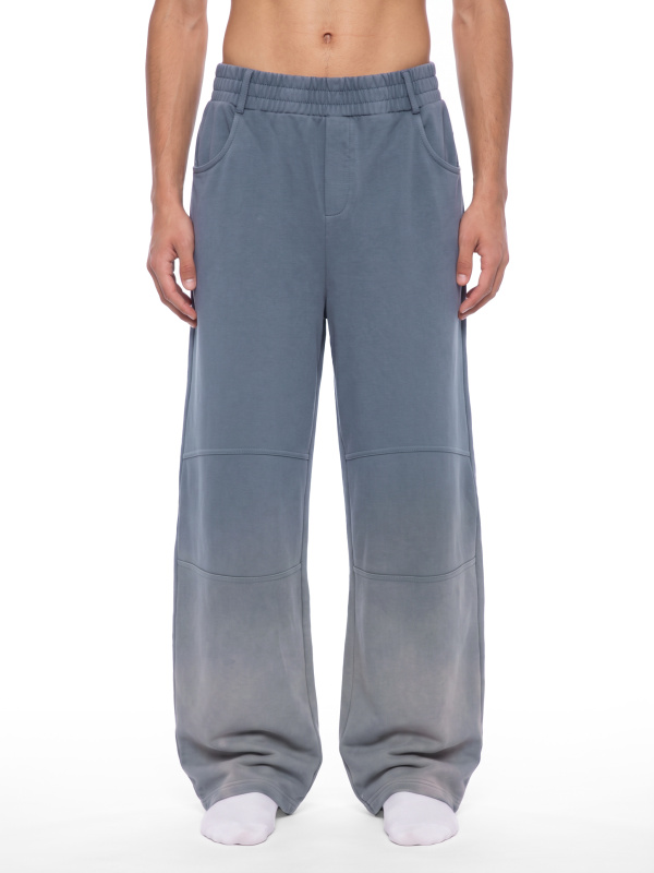 Unisex Sunfade Paneled Barrel Leg Sweatpants