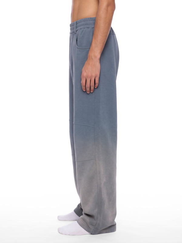 Unisex Sunfade Paneled Barrel Leg Sweatpants