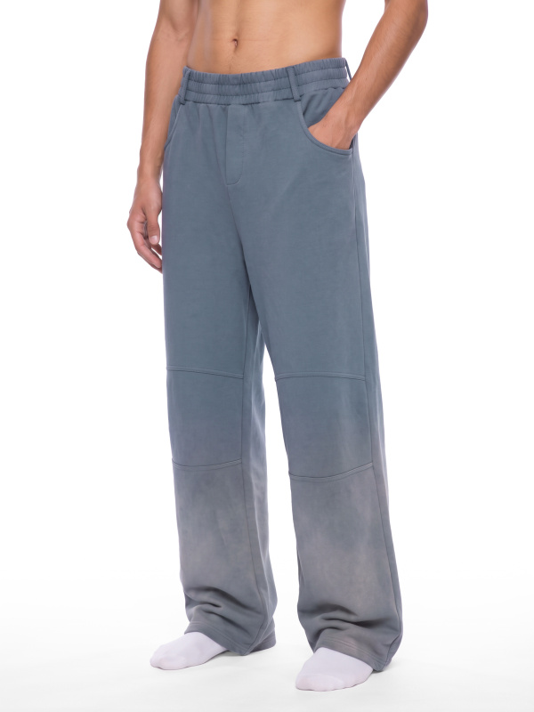 Unisex Sunfade Paneled Barrel Leg Sweatpants