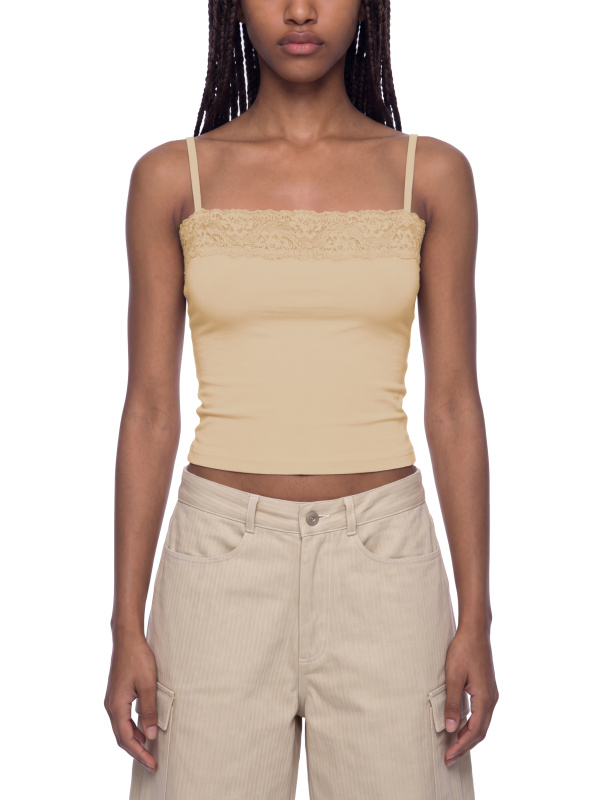 Women's Lace Trim Cami Tank Top