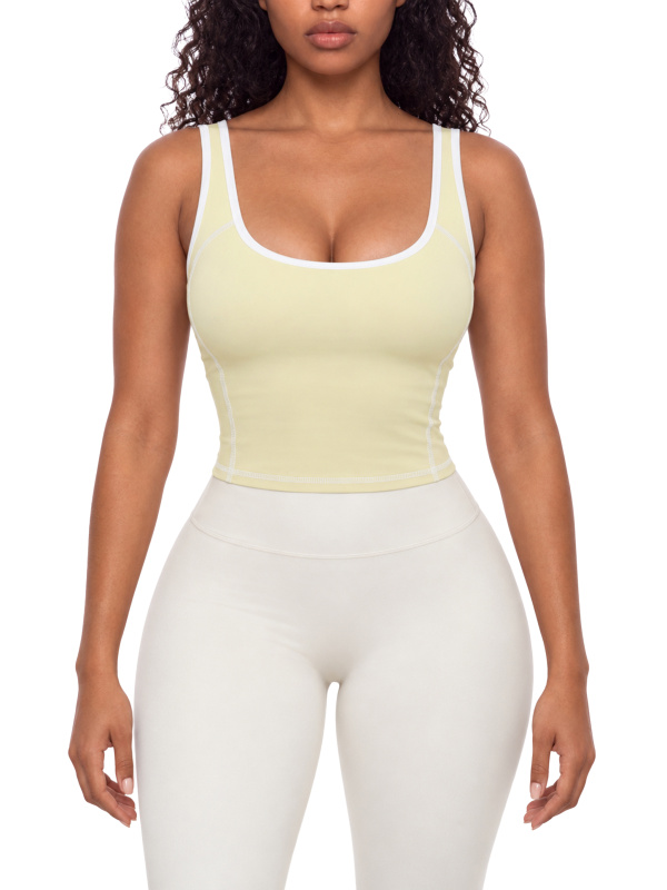 Women's Color Block Yoga Tank Top