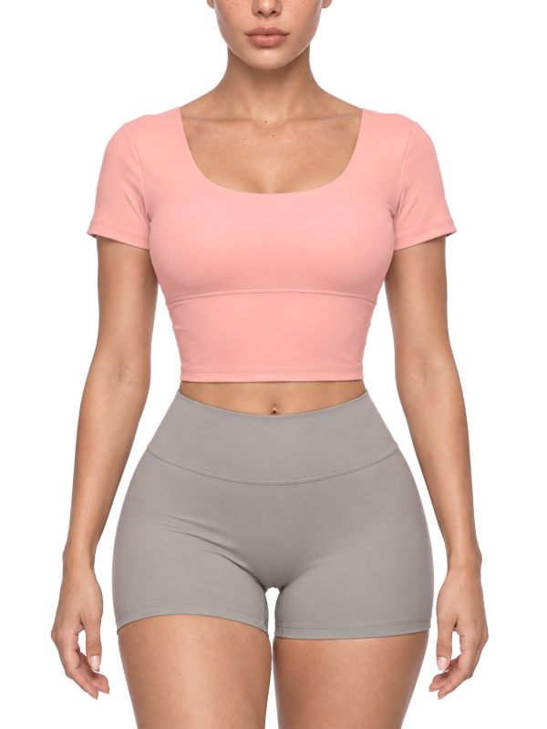 Women's Crop Yoga T-Shirt