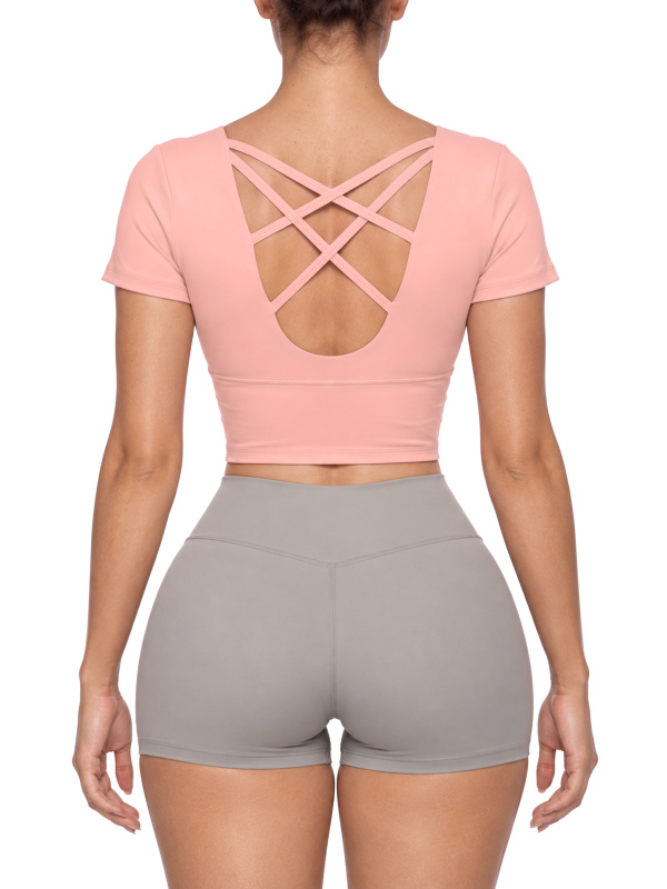 Women's Crop Yoga T-Shirt