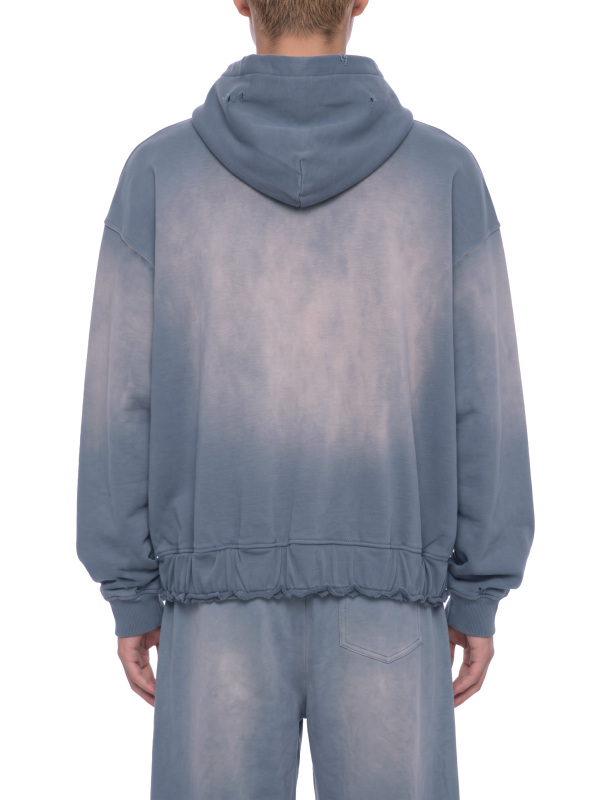 Unisex Sunfade Ripped Boxy Hoodie