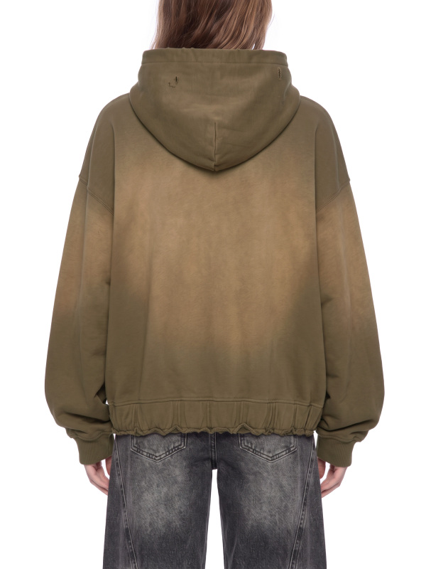 Unisex Sunfade Ripped Boxy Hoodie
