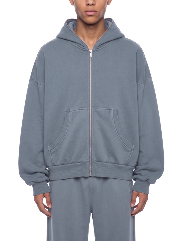 Unisex Vintage Wash Fleece Boxy Hoodie