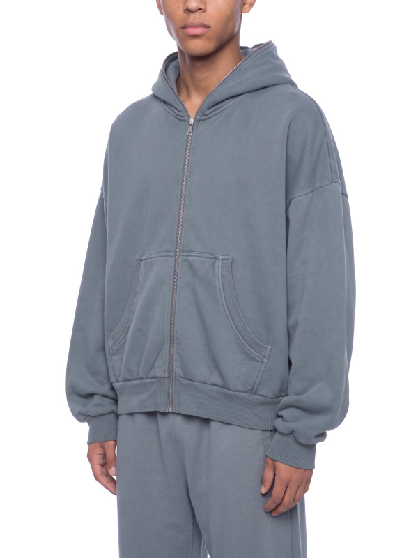 Unisex Vintage Wash Fleece Boxy Hoodie