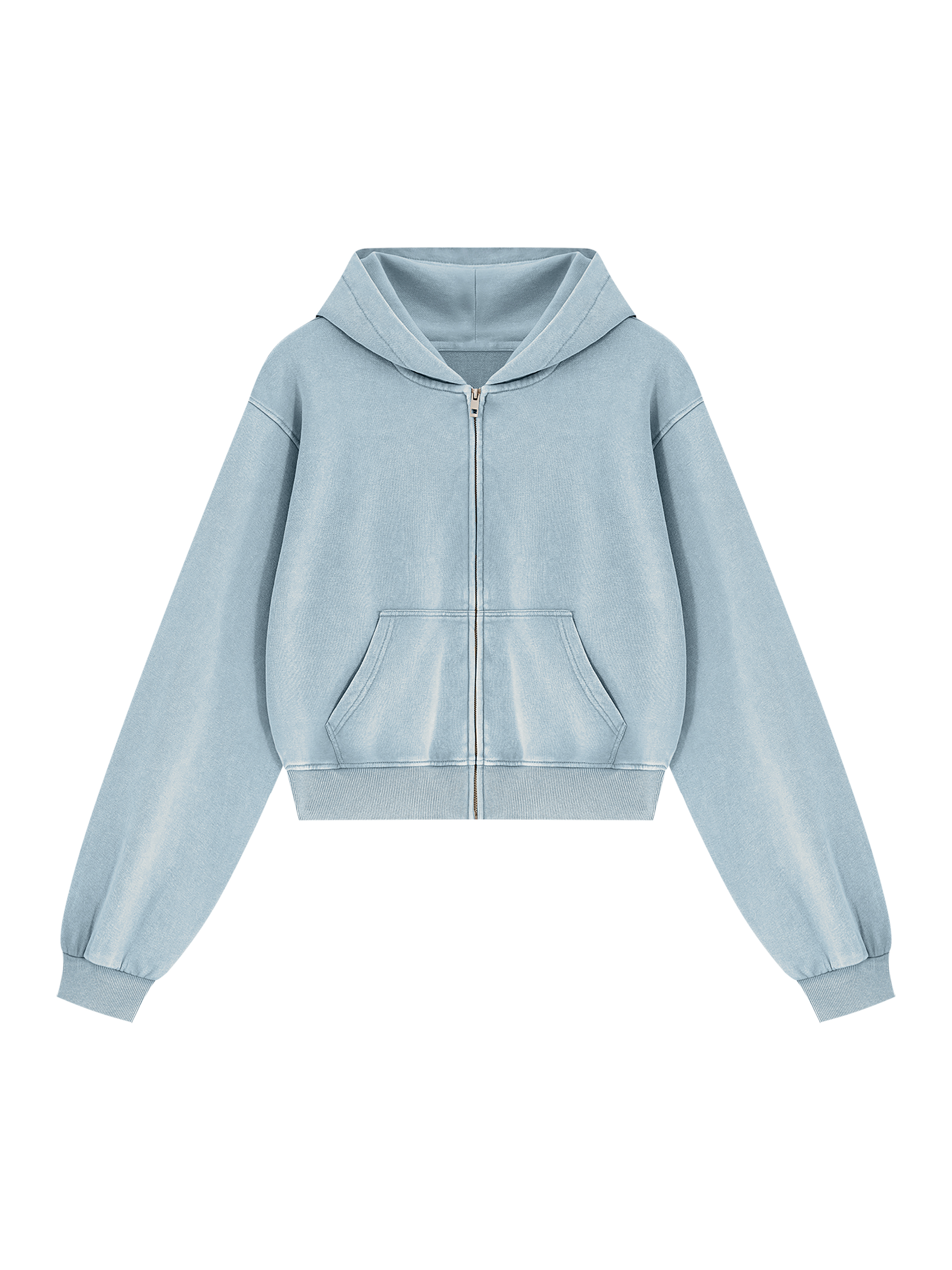 Women's Mineral Wash Full Zip Hoodie #WT0326 | TAPSTITCH