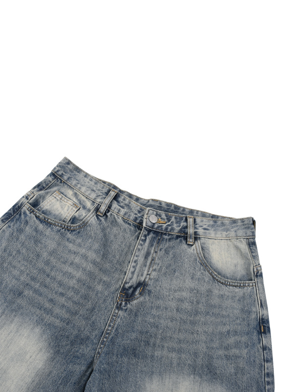 Men's Sunfade Distressed Denim Shorts