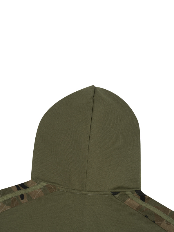 Unisex Boxy Camo Paneled Hoodie