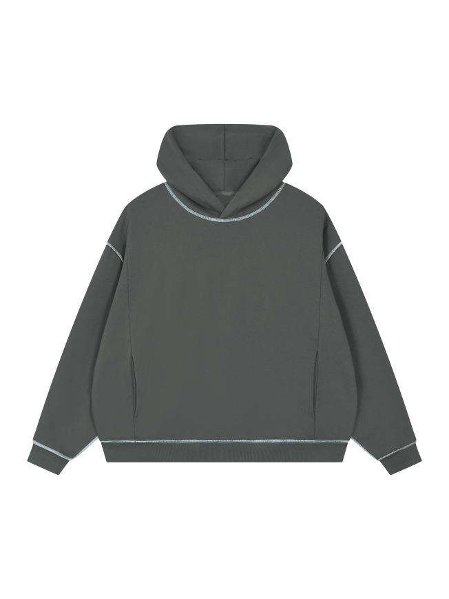 Unisex Boxy Heavyweight Topstitch Hoodie