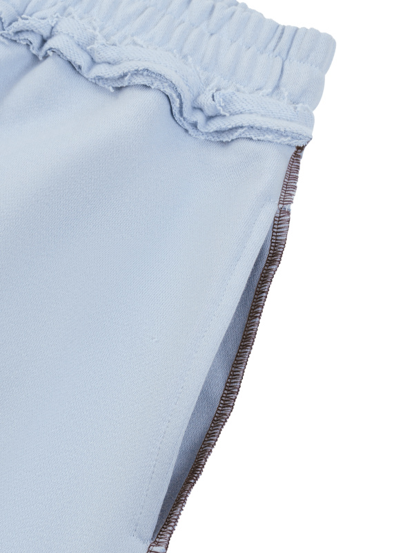 Unisex Raw Edge Topstitch Sweatpants