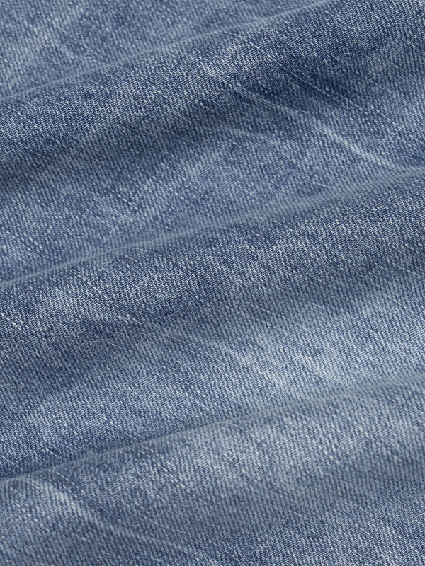 Men's Distressed Straight Leg Denim Jeans