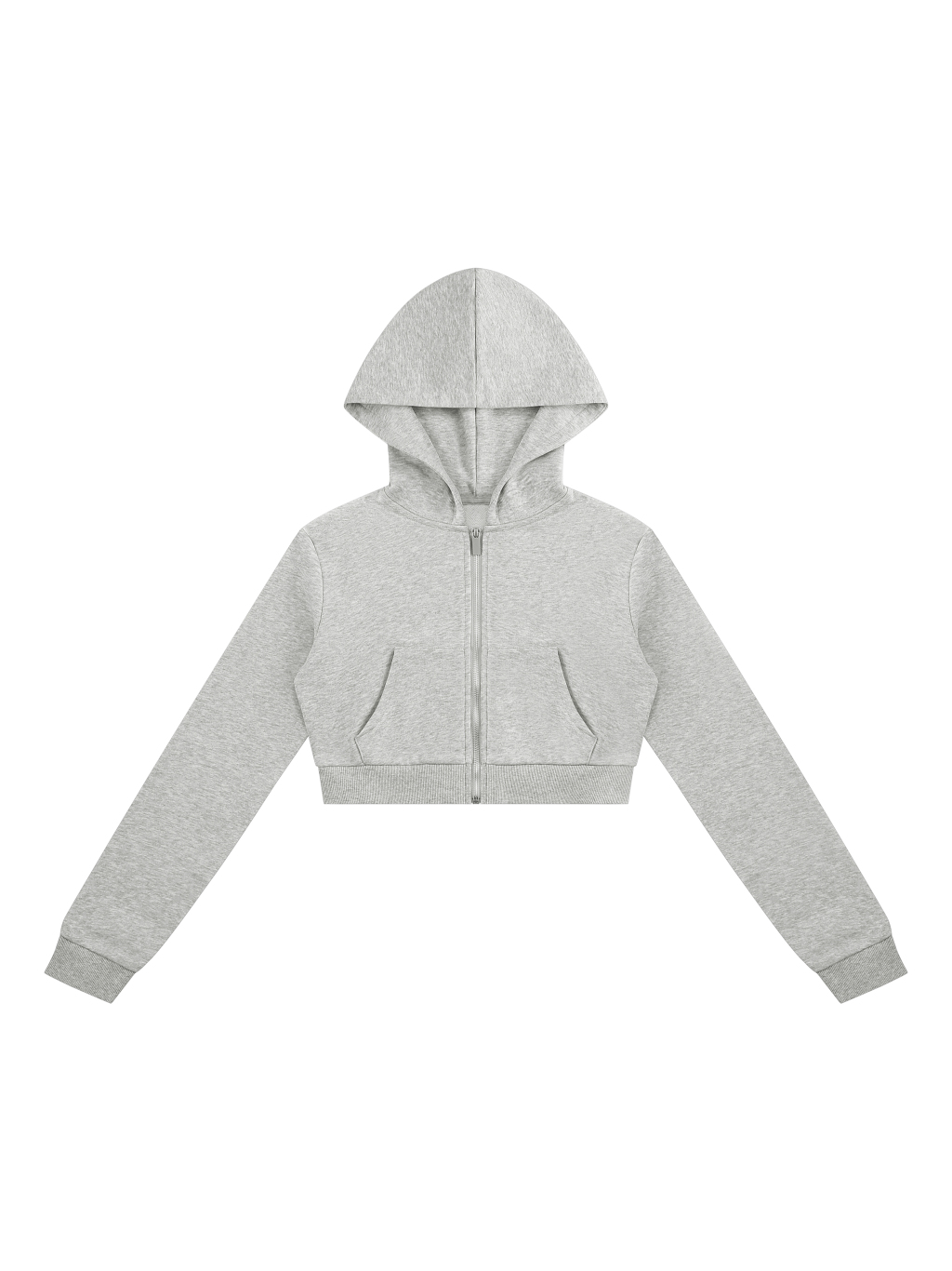 Women's Cropped Full Zip Hoodie - Main Image