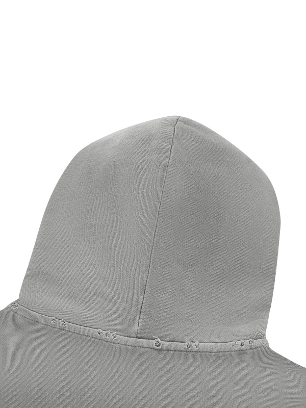 Unisex Vintage Wash Raw Edge Hoodie