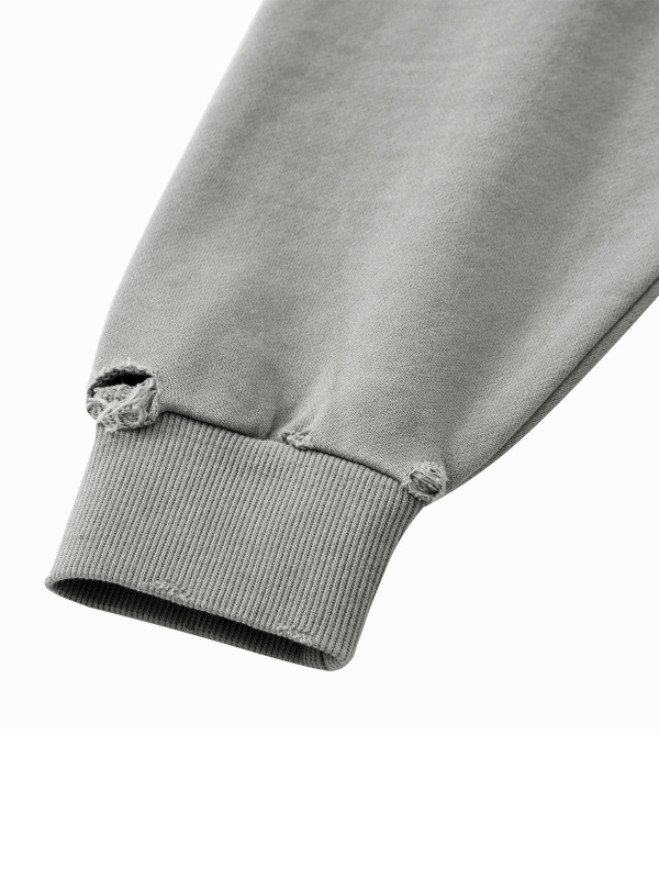 Unisex Vintage Wash Raw Edge Hoodie