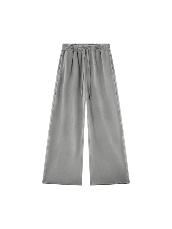 Unisex Vintage Wash Raw Edge Sweatpants