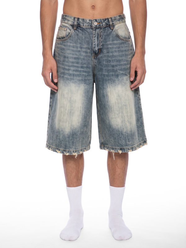 Men's Sunfade Distressed Denim Shorts