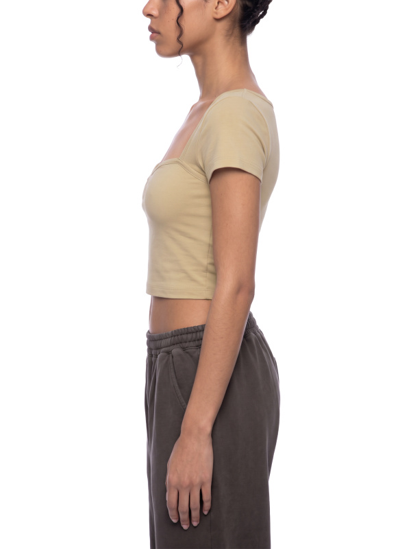 Women's Square Neck Crop T-Shirt