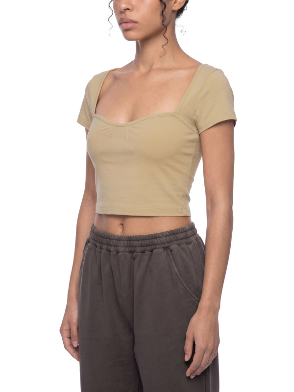 Women's Square Neck Crop T-Shirt
