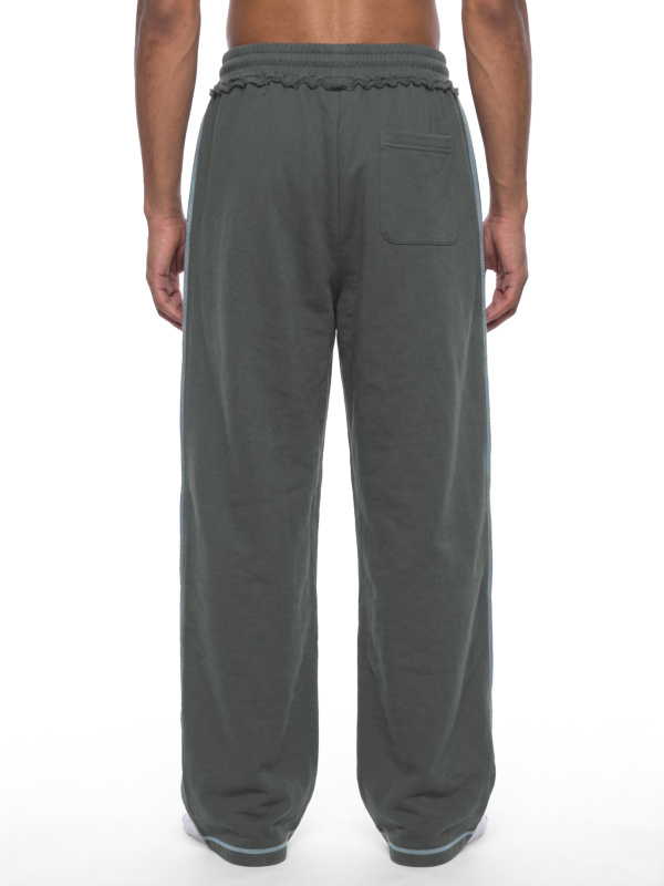 Unisex Raw Edge Topstitch Sweatpants
