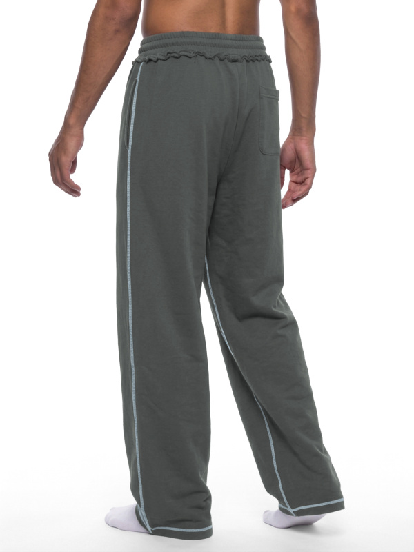 Unisex Raw Edge Topstitch Sweatpants