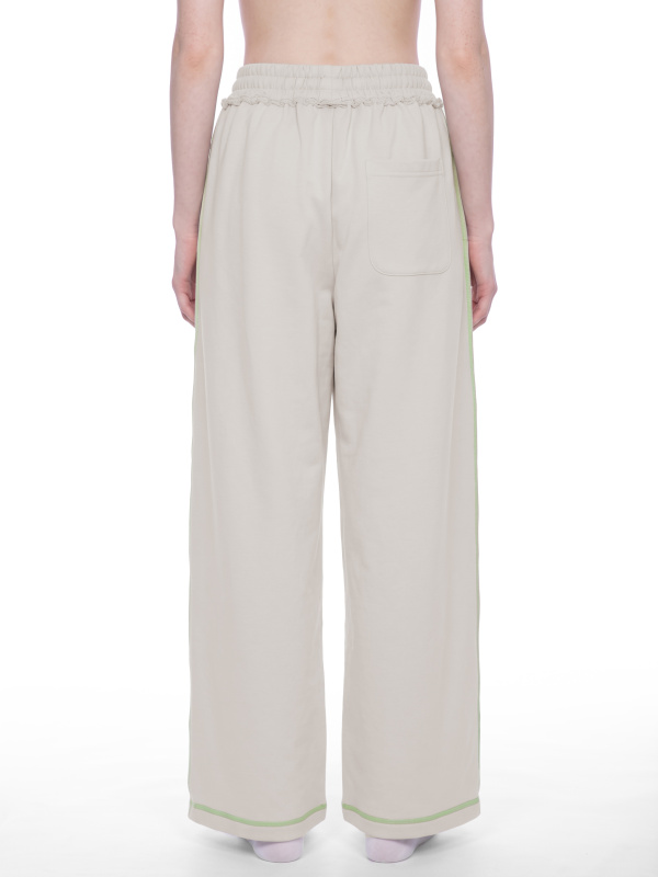 Unisex Raw Edge Topstitch Sweatpants